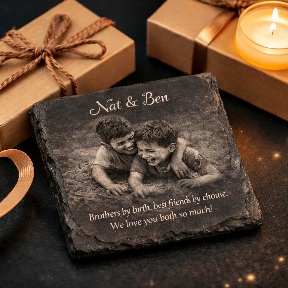 Personalised Engraved Slate Coaster